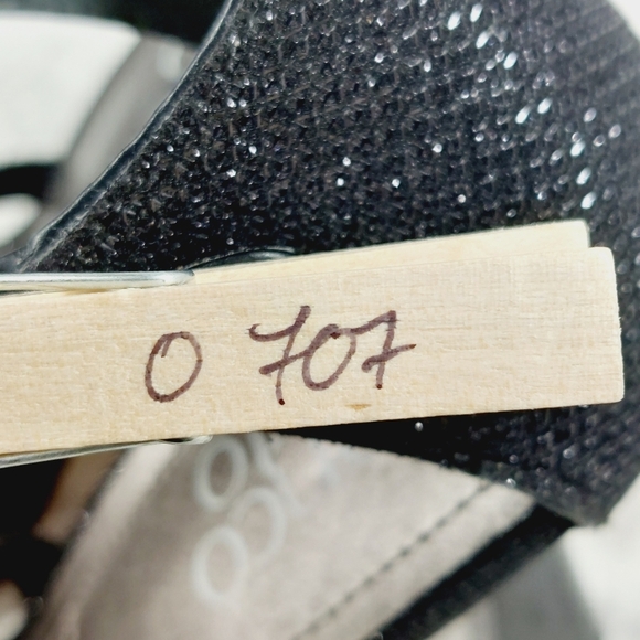 New Franco Sarto Rania 2 Black Faux Leather Stiletto Heel Sandals O707 - Picture 14 of 14